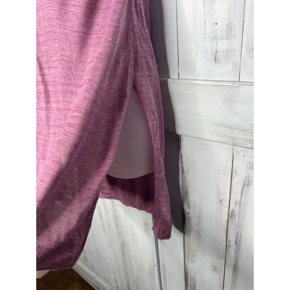 THE LIMITED HEATHERED PURPLE SLEEVELESS V-NECK SOFT LIGHTWEIGHT TUNIC SWEATER XS - Picture 5 of 15